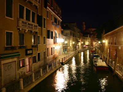 ヴェネツィアの夜景 写真無料壁紙フリー素材