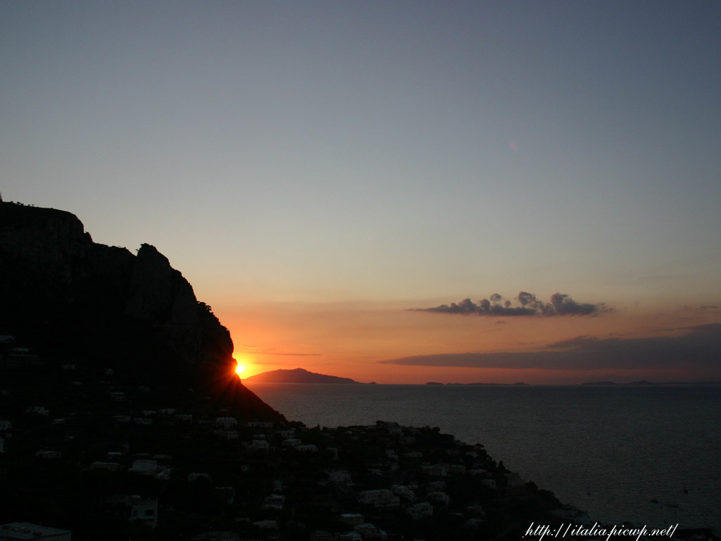 カプリ島の夕焼け1